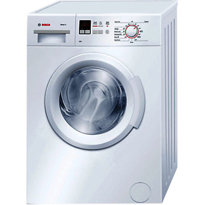 Bosch WAB28161GB Freestanding Washing Machine, 6kg Load, A+++ Energy Rating, 1400rpm Spin, White Bosch WAB28161GB Freestanding Washing Machine, 6kg Load, A+++ Energy Rating, 1400rpm Spin, White